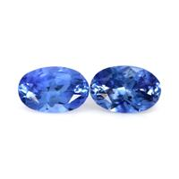 1.03&nbsp;Ct.Tw.Total Carat Weight Blue Sapphire Pair from Ceylon (Sri Lanka) Video