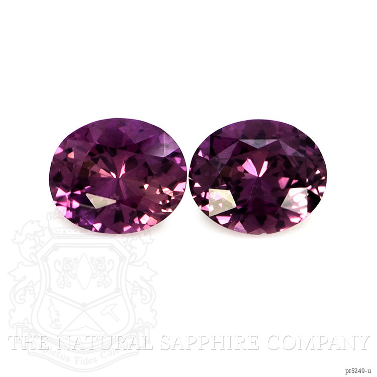 1.27 Ct.Tw. Purple Sapphire Pair from Ceylon (Sri Lanka)