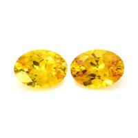 1.71&nbsp;Ct.Tw.Total Carat Weight Yellow Sapphire Pair from Ceylon (Sri Lanka) Video