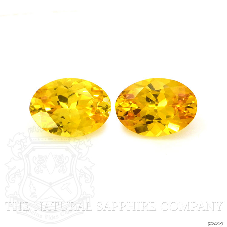1.71 Ct.Tw. Yellow Sapphire Pair from Ceylon (Sri Lanka)