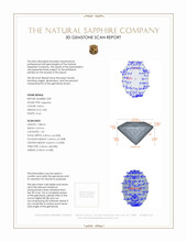 1.71 Ct.Tw.Total Carat Weight Yellow Sapphire Pair from Ceylon (Sri Lanka) 3 D Scan Report