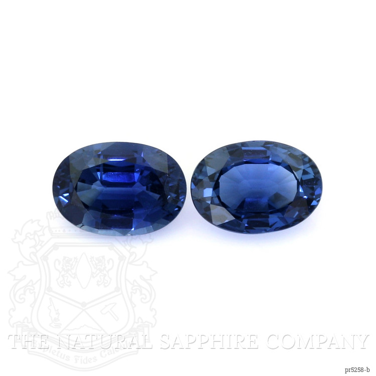 2.73 Ct.Tw. Blue Sapphire Pair from Ceylon (Sri Lanka)