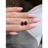 4.61 Ct.Tw.Total Carat Weight Ruby Pair from Mozambique Life Style