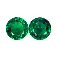 1.22 Ct.Tw.Total Carat Weight Emerald Pair from Colombia Video