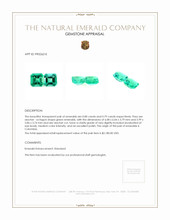 1.59 Ct.Tw.Total Carat Weight Emerald Pair from Colombia Appraisal