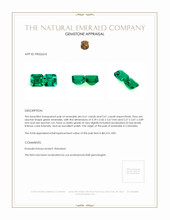 1.22 Ct.Tw.Total Carat Weight Emerald Pair from Colombia Appraisal