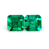 1.22 Ct.Tw.Total Carat Weight Emerald Pair from Colombia Video