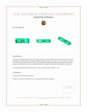 1.77 Ct.Tw.Total Carat Weight Emerald Pair from Colombia Appraisal
