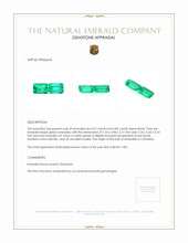 1.77 Ct.Tw.Total Carat Weight Emerald Pair from Colombia Appraisal