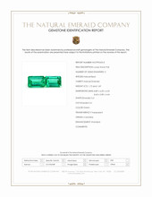 3.41 Ct.Tw.Total Carat Weight Emerald Pair from Colombia Scan Report