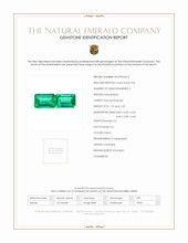 3.41 Ct.Tw.Total Carat Weight Emerald Pair from Colombia Scan Report