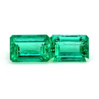 3.41 Ct.Tw.Total Carat Weight Emerald Pair from Colombia Video