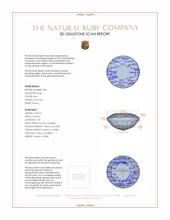 1.20 Ct.Tw.Total Carat Weight Ruby Pair from Tanzania 3 D Scan Report