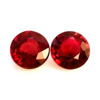 1.10 Ct.Tw.Total Carat Weight Ruby Pair from Tanzania Video