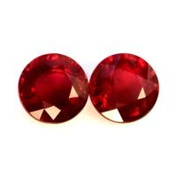 1.14 Ct.Tw.Total Carat Weight Ruby Pair from Tanzania Video