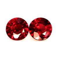 1.22 Ct.Tw.Total Carat Weight Ruby Pair from Tanzania Video