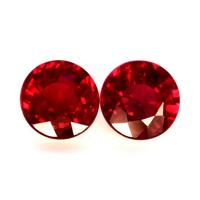 1.24 Ct.Tw.Total Carat Weight Ruby Pair from Tanzania Video