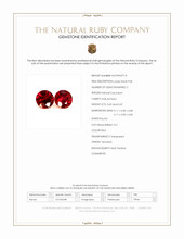 1.38 Ct.Tw.Total Carat Weight Ruby Pair from Tanzania Scan Report
