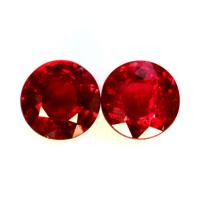 1.40 Ct.Tw.Total Carat Weight Ruby Pair from Tanzania Video