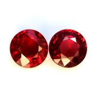 1.30 Ct.Tw.Total Carat Weight Ruby Pair from Tanzania Video