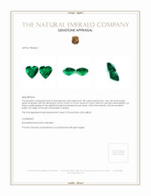 3.89 Ct.Tw.Total Carat Weight Emerald Pair from Zambia Appraisal
