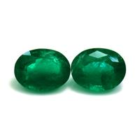 4.81 Ct.Tw.Total Carat Weight Emerald Pair from Zambia Video