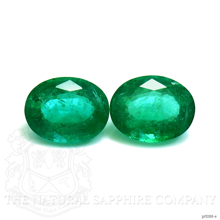 4.57 Ct.Tw. Emerald Pair from Zambia