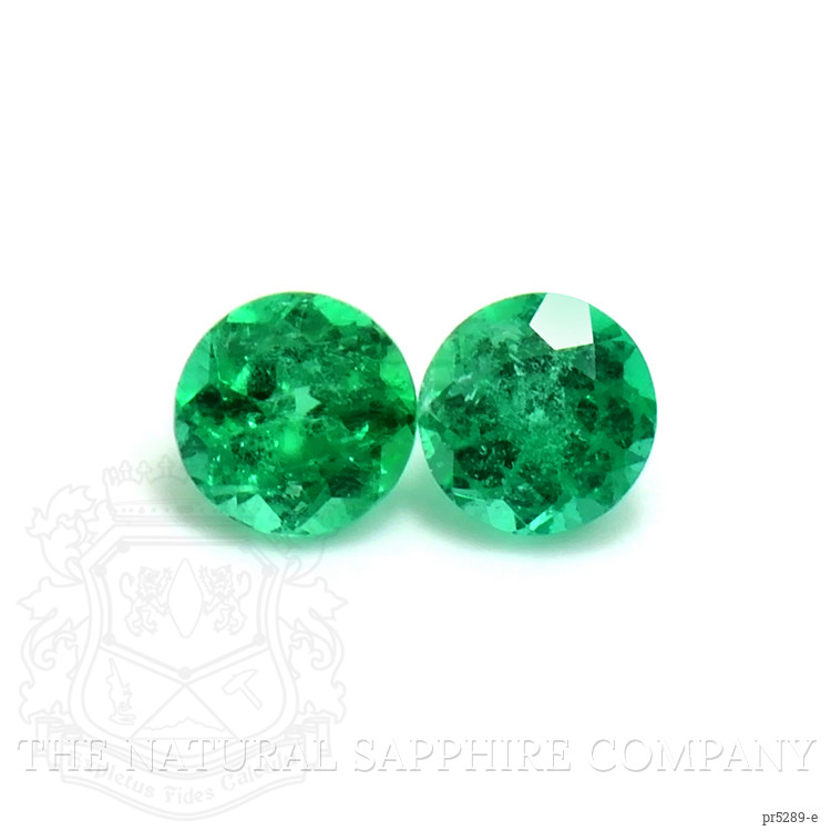 0.62 Ct.Tw. Emerald Pair from Colombia