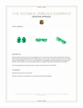 0.80 Ct.Tw.Total Carat Weight Emerald Pair from Colombia Appraisal