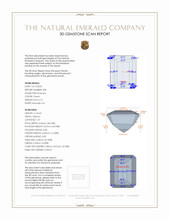 1.46 Ct.Tw.Total Carat Weight Emerald Pair from Colombia 3 D Scan Report