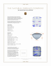 1.46&nbsp;Ct.Tw.Total Carat Weight Emerald Pair from Colombia 3 D Scan Report