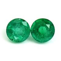 2.19 Ct.Tw.Total Carat Weight Emerald Pair from Zambia Video