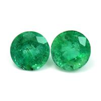 1.74 Ct.Tw.Total Carat Weight Emerald Pair from Zambia Video
