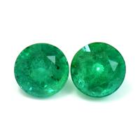 2.14 Ct.Tw.Total Carat Weight Emerald Pair from Zambia Video