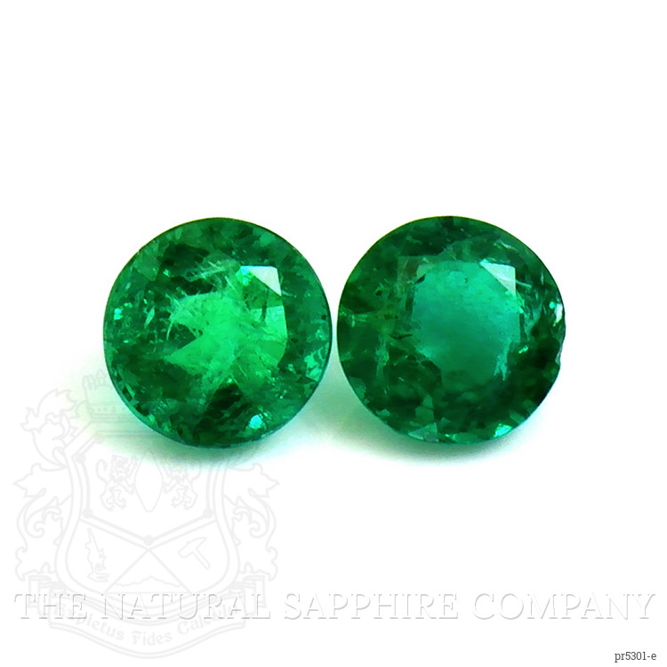 1.07 Ct.Tw. Emerald Pair from Zambia