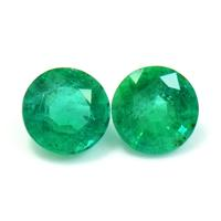 1.23 Ct.Tw.Total Carat Weight Emerald Pair from Zambia Video