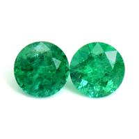 1.07 Ct.Tw.Total Carat Weight Emerald Pair from Zambia Video