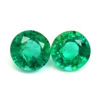 1.25 Ct.Tw.Total Carat Weight Emerald Pair from Zambia Video