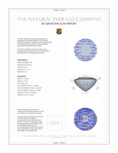 1.25 Ct.Tw.Total Carat Weight Emerald Pair from Zambia 3 D Scan Report
