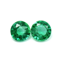 1.22 Ct.Tw.Total Carat Weight Emerald Pair from Zambia Video