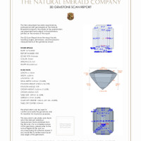 1.23&nbsp;Ct.Tw.Total Carat Weight Emerald Pair from Zambia 3 D Scan Report