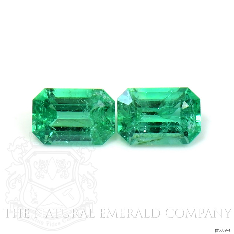 1.00 Ct.Tw. Emerald Pair from Zambia