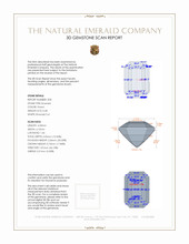 1.00&nbsp;Ct.Tw.Total Carat Weight Emerald Pair from Zambia 3 D Scan Report