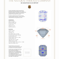 1.67&nbsp;Ct.Tw.Total Carat Weight Emerald Pair from Zambia 3 D Scan Report