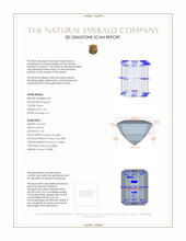 2.99 Ct.Tw.Total Carat Weight Emerald Pair from Zambia 3 D Scan Report
