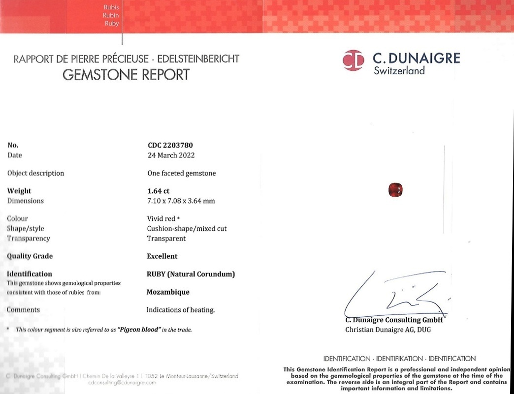 3.14 Ct.Tw. Ruby Pair from Mozambique