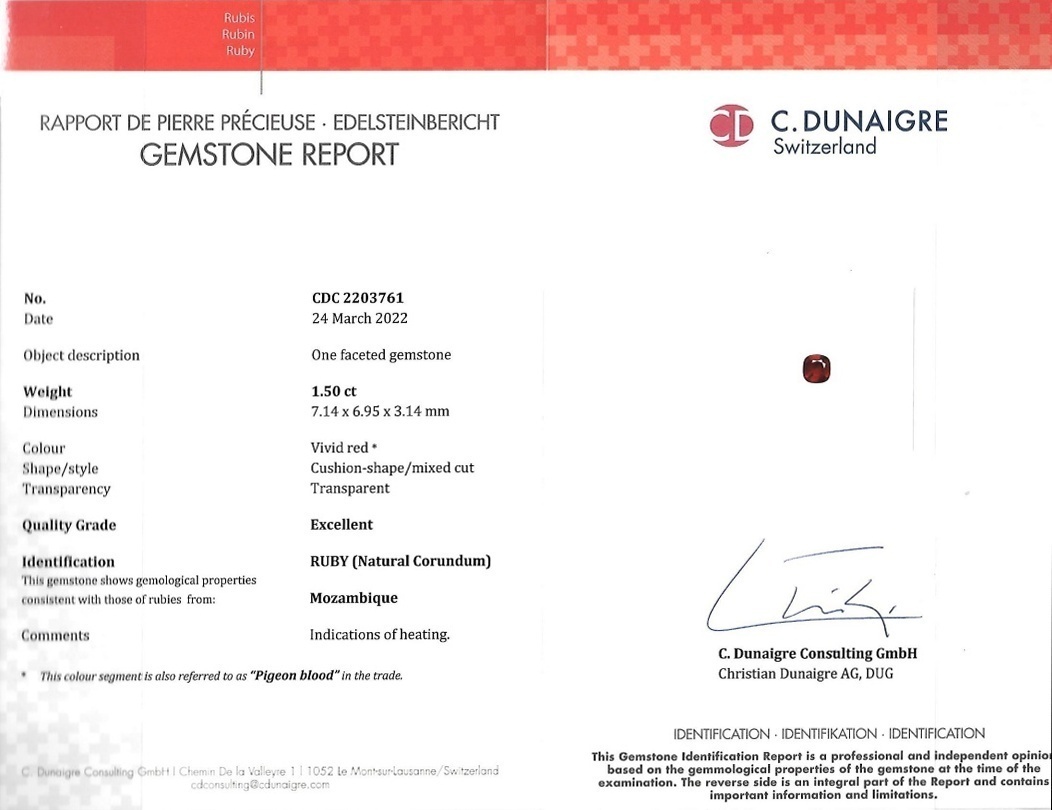 3.14 Ct.Tw. Ruby Pair from Mozambique