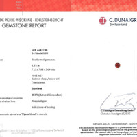 3.14 Ct.Tw.Total Carat Weight Ruby Pair from Mozambique Scan Report