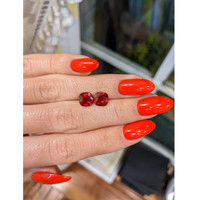 3.14 Ct.Tw.Total Carat Weight Ruby Pair from Mozambique Life Style