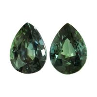 2.73&nbsp;Ct.Tw.Total Carat Weight Bluish Green Sapphire Pair from Ceylon (Sri Lanka) Video